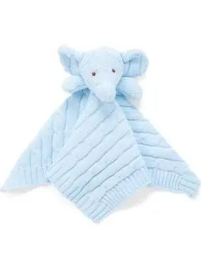 Cable Knit Elephant Security Blanket