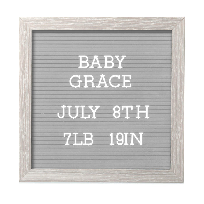Rustic Wooden Letterboard Set with 188 Letters & Numbers