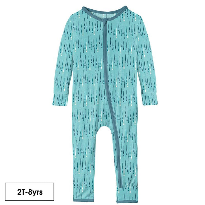 Iceberg Icicles Print Coverall with Zipper