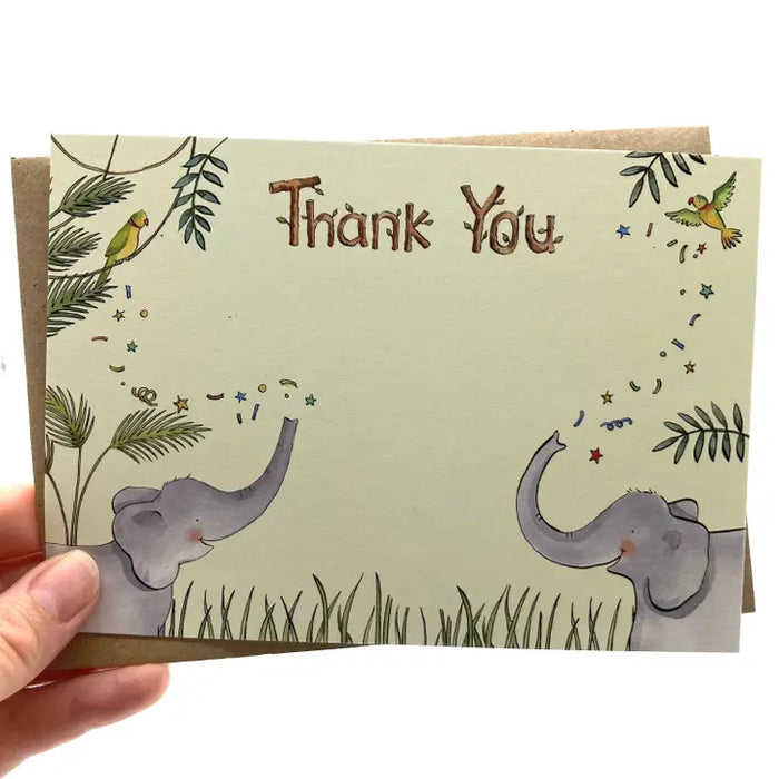 Thank You Card (Elephant by Ink & Snail)