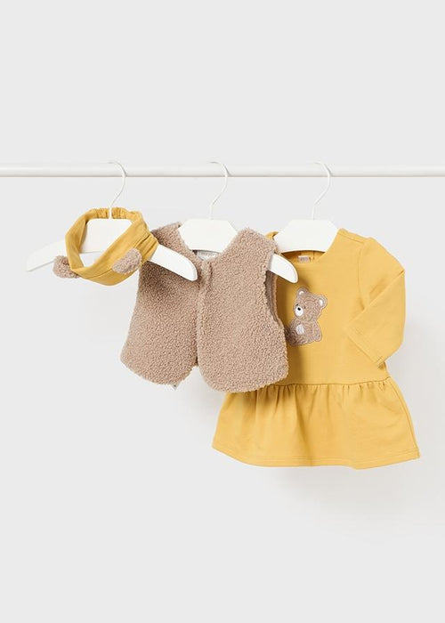 2807 Mustard Brown Bear Set
