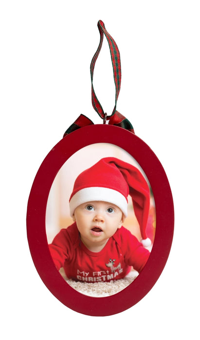Babyprints Holiday Photo Ornament with Clean-Touch Ink Pad,