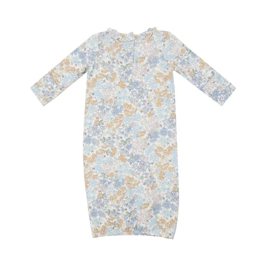 Edith's Floral Kimono Gown Angel Dear 0-3M