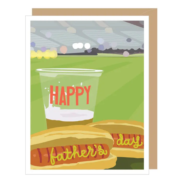 Fathers Day Card (Beer & Hotdogs)