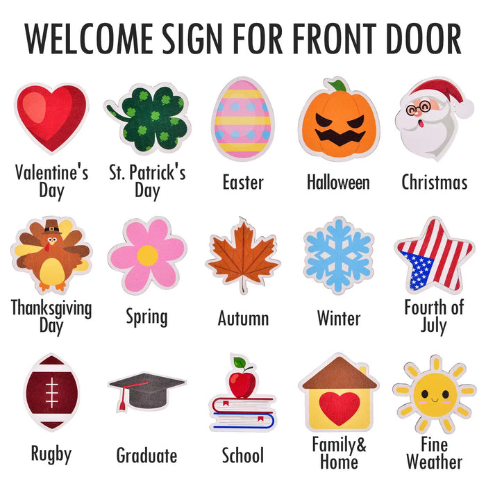 Seasonal Front Door Sign