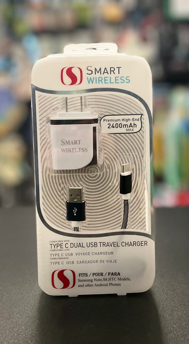 Smart Wireless Charger with Wall adapter