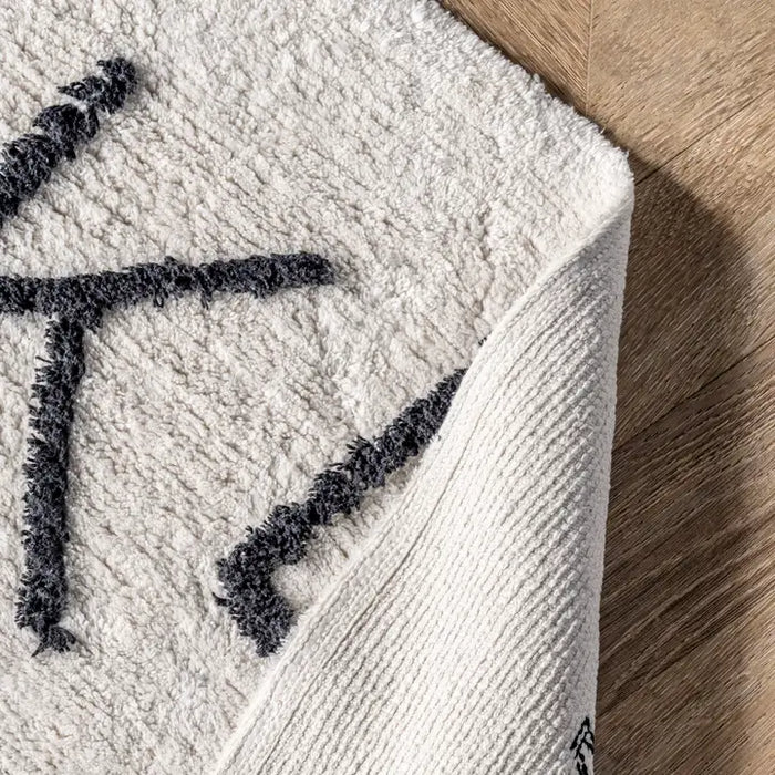 Kids Washable Round Alphabet Rug