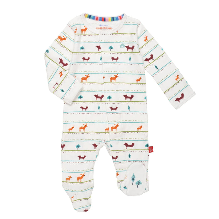 River Crossing Animals Organic Cotton Magnetic Footie