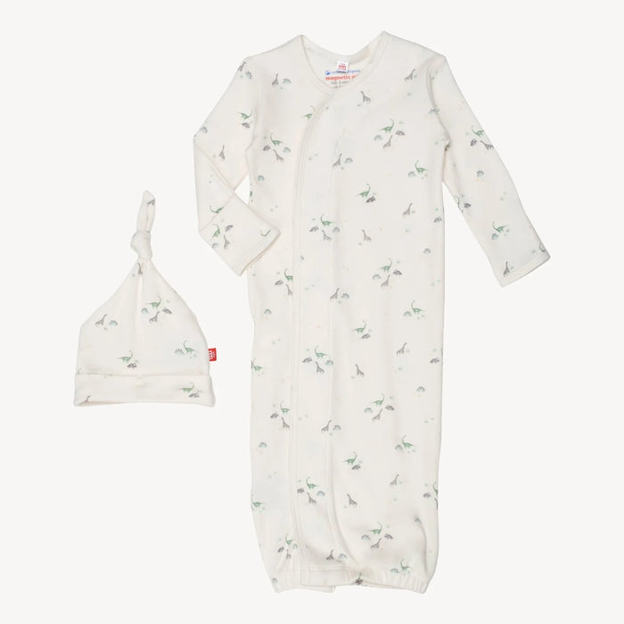 Tiny Diny Organic Cotton Gown + Hat