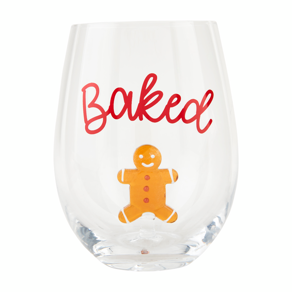 Christmas Icon Wine Glass