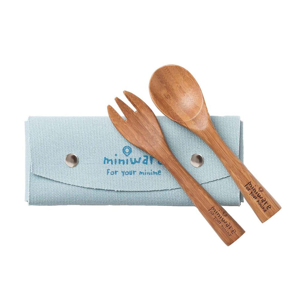 Miniware Teething Spoon Set (Grey+Peach)