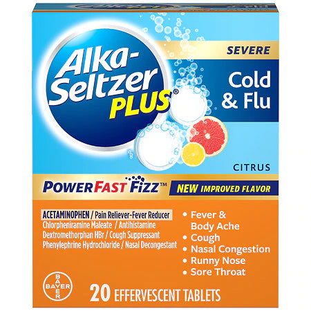 Alka Seltzer Cold & Flu 2 Pack