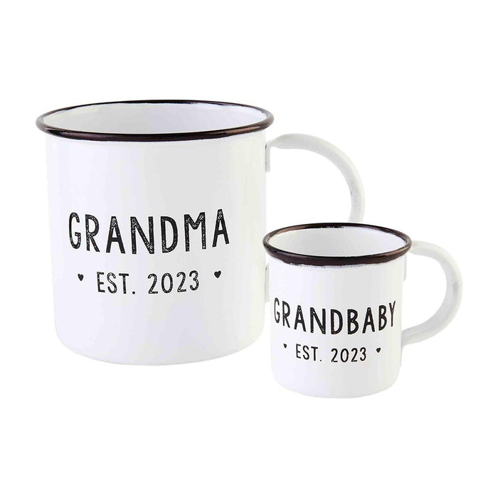 Grandma & Grandbaby Est. 2023 Mug Set