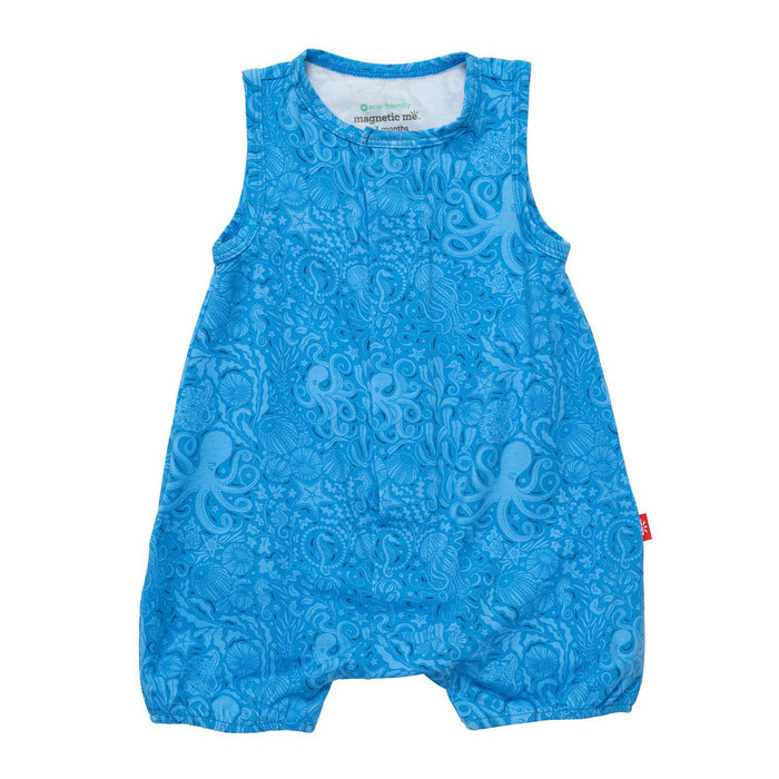 Seas The Day Blue Magnetic Romper