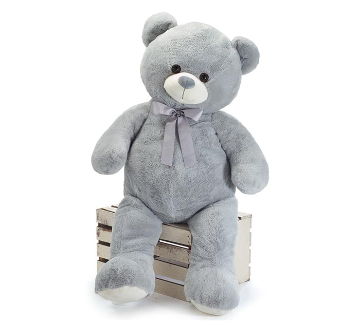 40" Gray Bear Plush