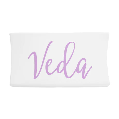 Sugar + Maple Changing Pad Cover - Centered Name