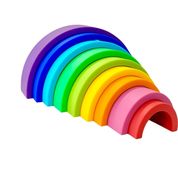 Silicone Rainbow Stacker 9 Piece