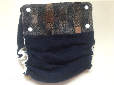 Wool cloth diaper cover made from upcycled wool sweaters