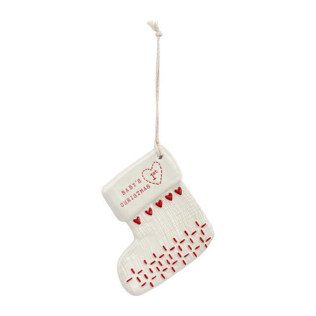 Baby's First Christmas Stocking Ornament