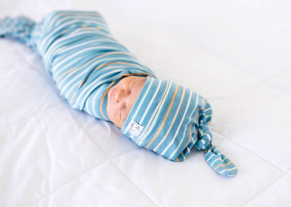 Knit Swaddle Blanket by Copper Pearl
