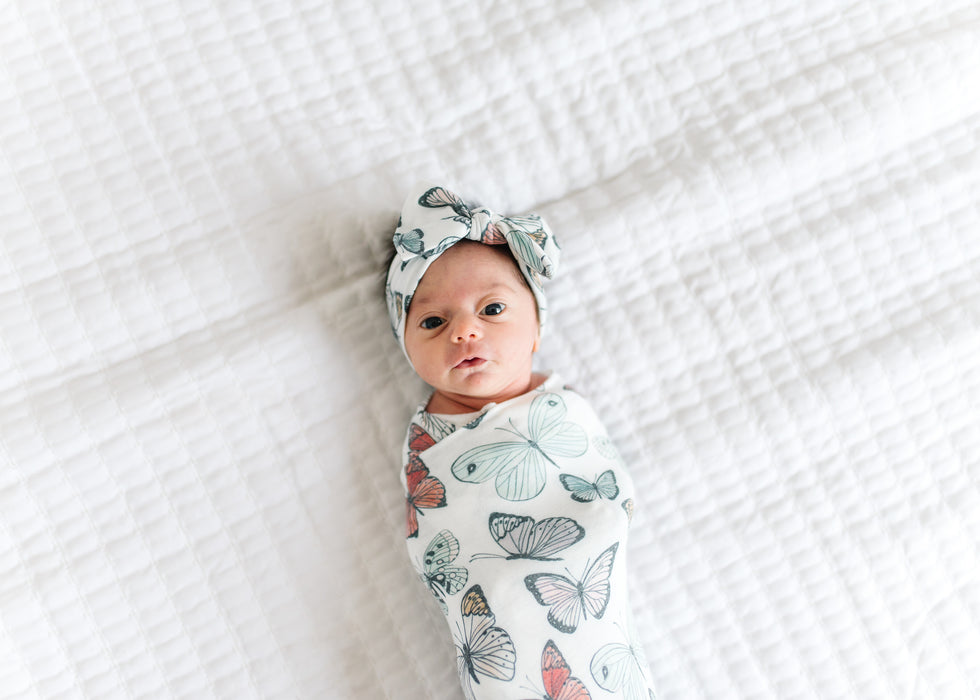 Knit Swaddle Blanket by Copper Pearl