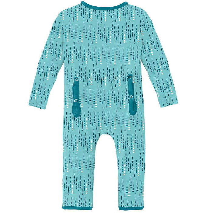 Iceberg Icicles Print Coverall with Zipper