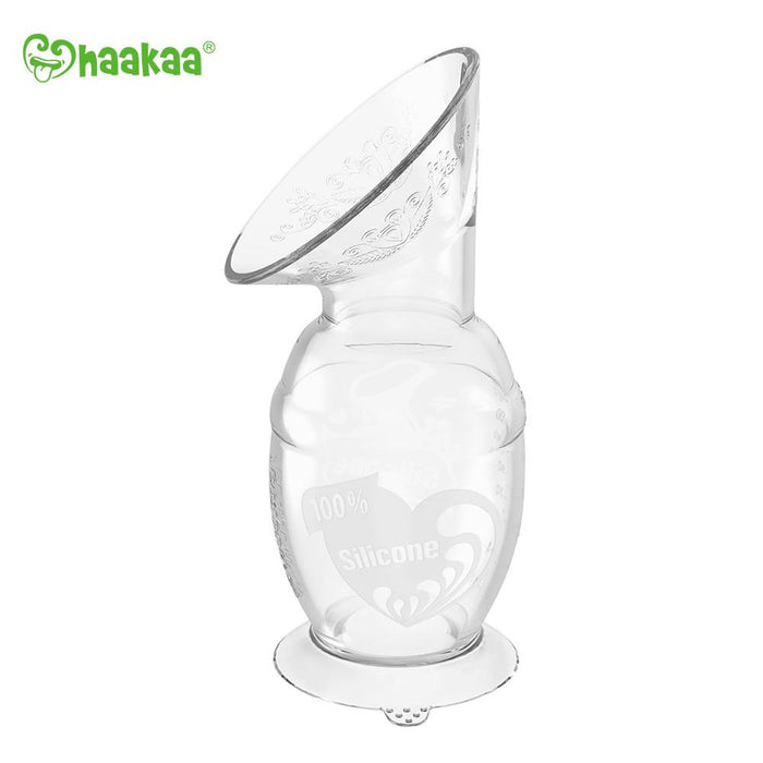 Haaka Silicone Breast Pump with Suction Base 4 oz