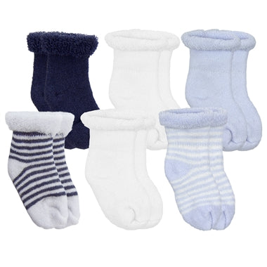6 Pk. Newborn Socks by Kushies