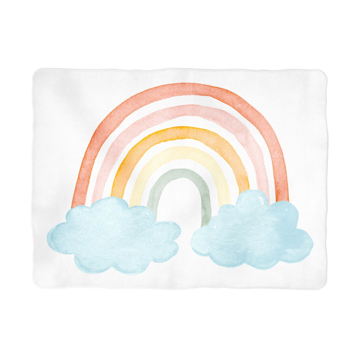 Sugar + Maple Colorful Rainbow Milestone Background Blanket