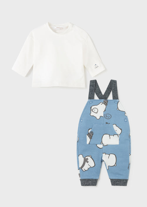 Polar Bear Overalls with Shirt Set - 2689
