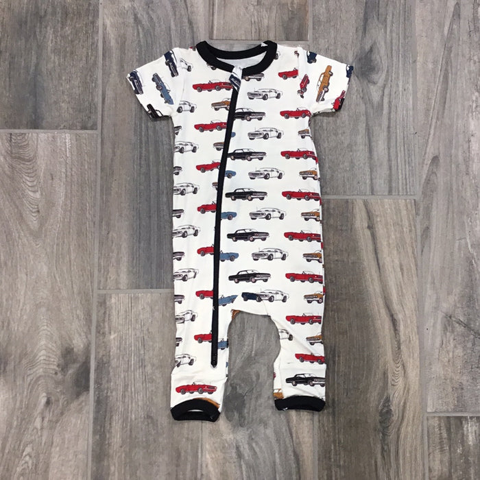 Muscle Car Romper With 2 Way Zipper