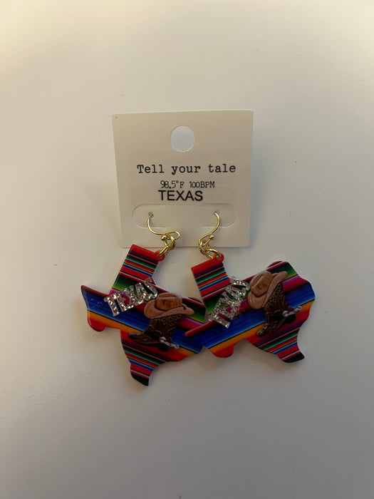 Western Texas Themed Earrings