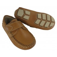 Driving Moccasin with velcro closure Natural Beige
